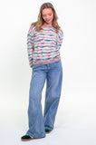 Frosted Rainbow Stripe Jumper