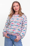 Frosted Rainbow Stripe Jumper