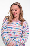 Frosted Rainbow Stripe Jumper
