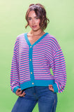 Aqua Geo Cardigan