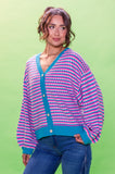 Aqua Geo Cardigan
