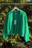 Jade Green Chunky Knit Cardigan