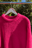 Hot Pink Chunky Knit Jumper