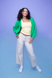 Jade Green Chunky Knit Cardigan
