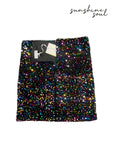 Multicolour Sequin Mini Skirt