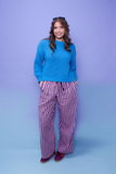 Blue Raspberry Chunky Knit Jumper