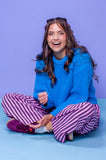 Blue Raspberry Chunky Knit Jumper