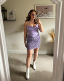 Purple Haze Sequin Skirt