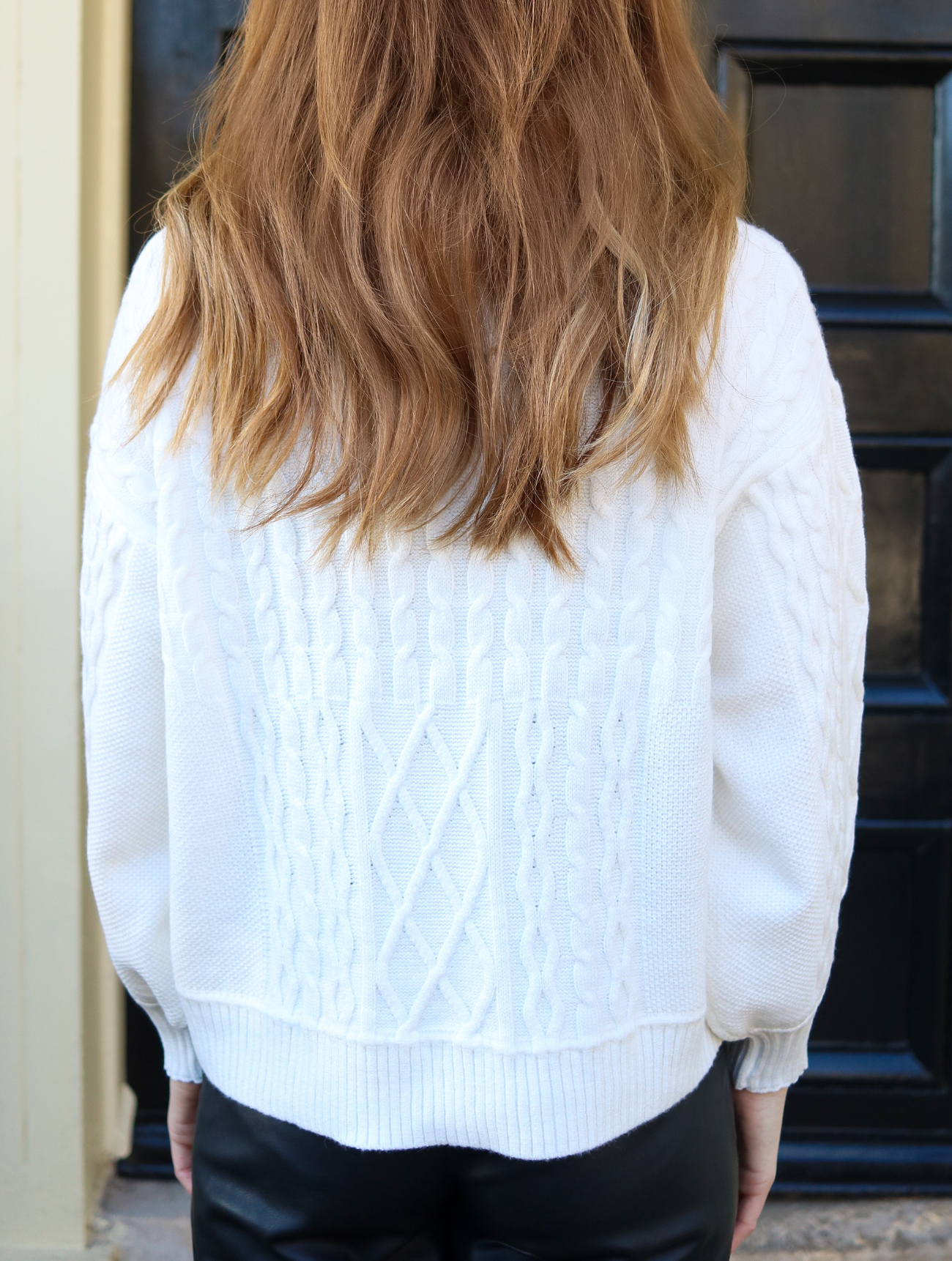 Cable Patchwork Knit Jumper